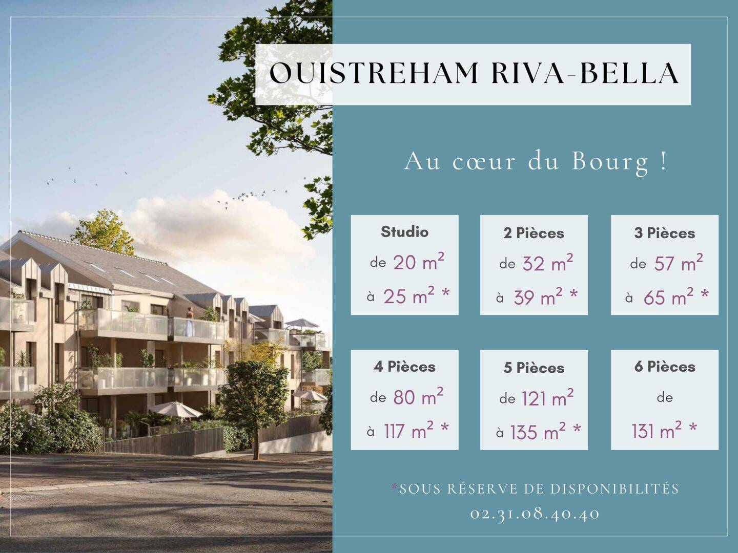 Appartement 2 pièces 33 m² · à Ouistreham · 33,4 m² · 189 900 €