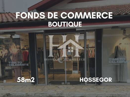 Boutique à vendre Fonds de commerce 208 240 € 58 m² de surface de vente Soorts-Hossegor 40150