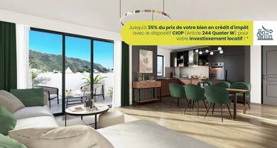 Appartement à vendre 355 000 € 3 pièces 2 chambres 60 m² disponible à partir du 30/09/2026 Saint-Denis 97400