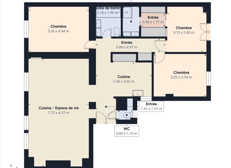 Appartement à vendre - Première occupation 1 350 000 € 4 pièces 3 chambres 100 m² Étage 1/6 Sorano-Centre Ville Vincennes 94300