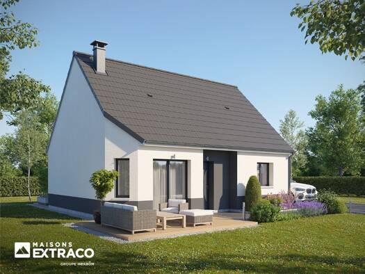Terrain avec maison neuve à vendre 182 800 € 4 pièces 3 chambres 85 m² 556 m² de terrain Talmontiers 60590