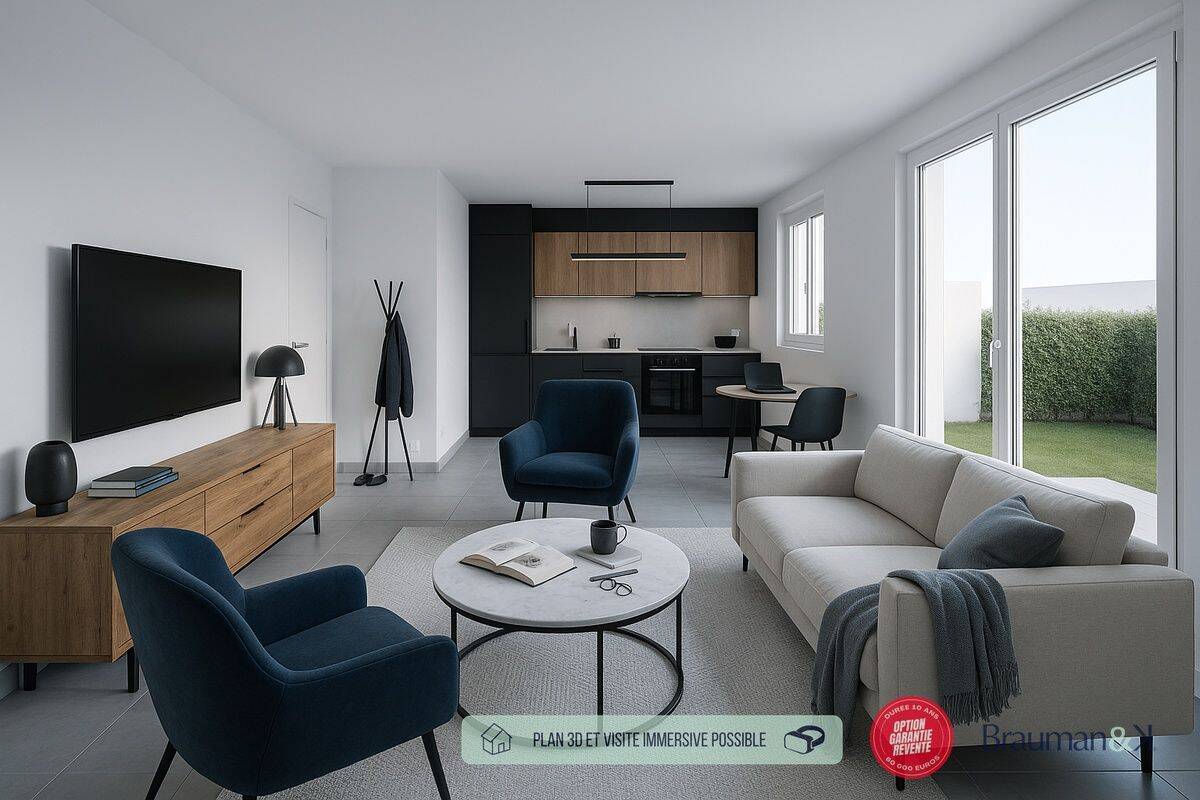 Appartement 2 pièces 45 m² · à Mettray · 45 m² · 179 000 €