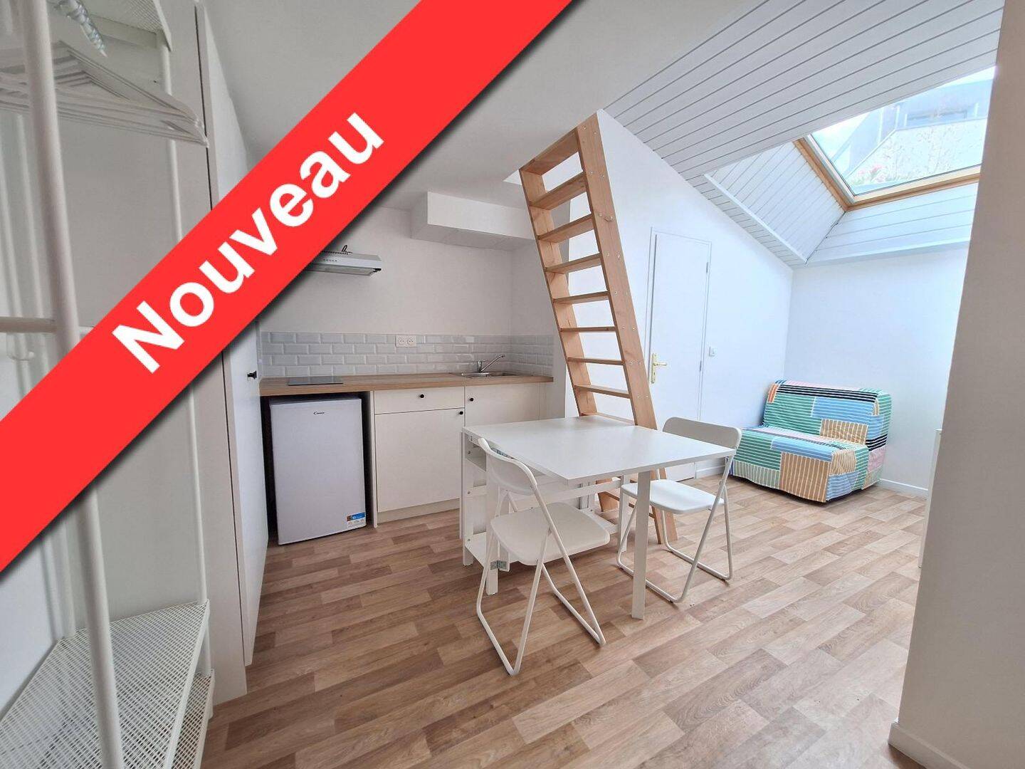 Appartement 1 pièce 17 m² · à Nantes · 16,6 m² · 545 €