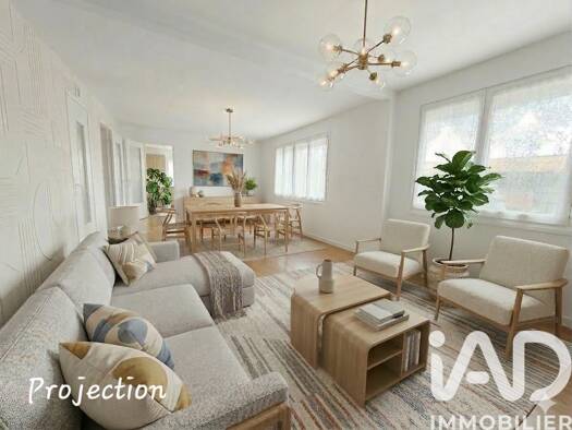 Maison de plain-pied à vendre 169 900 € 3 pièces 2 chambres 63 m² 669 m² de terrain Ragon Rezé 44400