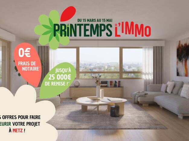 Appartement à vendre - neuf 342 000 € 4 pièces 84,4 m² RDC Plantières-Queuleu Metz 57000