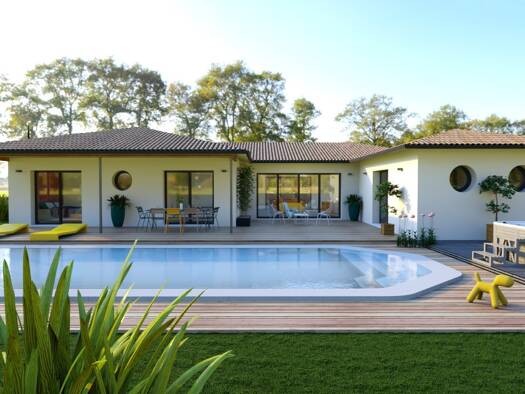 Terrain avec maison neuve à vendre 322 850 € 5 pièces 4 chambres 160 m² 1 158 m² de terrain Saint-Androny 33390