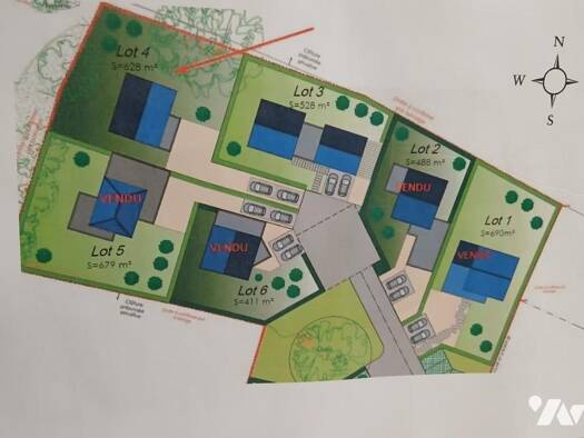 Terrain constructible viabilisé à vendre 257 920 € 628 m² de terrain La Baule-Escoublac 44500