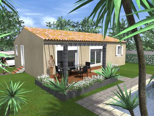 Terrain avec maison neuve à vendre 252 400 € 4 pièces 3 chambres 85 m² 480 m² de terrain Courthézon 84350