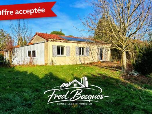 Maison de plain-pied à vendre 170 000 € 4 pièces 3 chambres 80 m² 1 450 m² de terrain Ouest Revel 31250