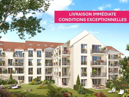 Appartement à vendre - neuf 230 000 € 2 pièces 1 chambre 42,5 m² 1er étage Domaine d'Armainvilliers Ozoir-la-Ferrière 77330