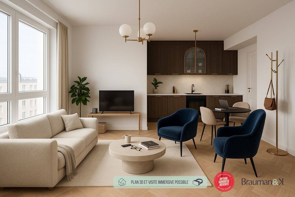Appartement 2 pièces 44 m² · à Orléans · 44 m² · 135 500 €