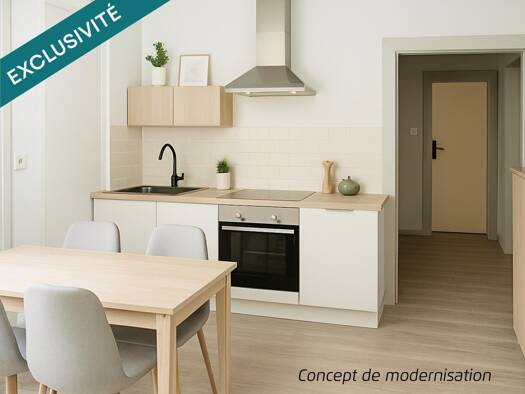 Appartement à vendre 52 000 € 2 pièces 1 chambre 51 m² RDC/2 Centre Forbach 57600