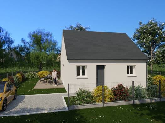Terrain avec maison neuve à vendre 152 000 € 3 pièces 1 chambre 50 m² 449 m² de terrain Sainte-Maure-de-Touraine 37800