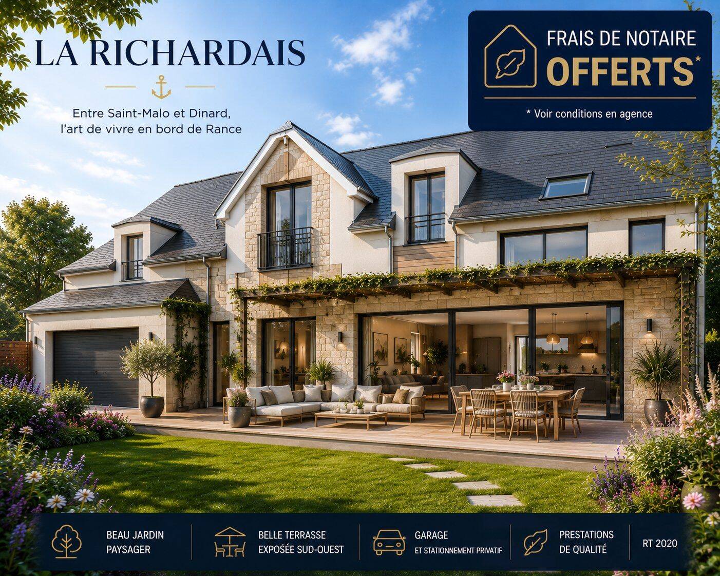 Maison 5 pièces 96 m² · à La Richardais · 96 m² · 600 000 €