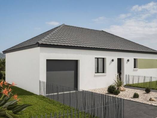 Terrain avec maison neuve à vendre 319 045 € 4 pièces 3 chambres 81 m² 500 m² de terrain Bantzenheim 68490