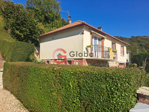 Maison de plain-pied à vendre 147 000 € 3 pièces 2 chambres 63 m² 719 m² de terrain Cany-Barville 76450