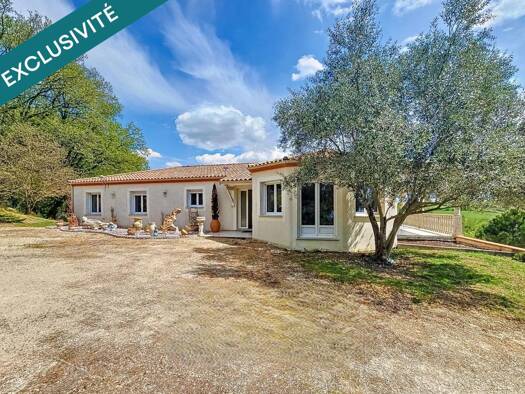 Maison de plain-pied à vendre 349 900 € 7 pièces 5 chambres 200 m² 7 936 m² de terrain Foulayronnes 47510