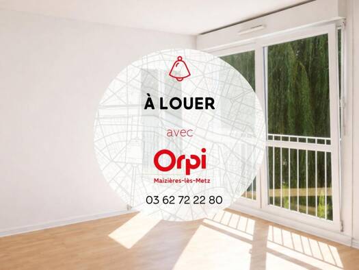 Appartement à louer 610 € 3 pièces 2 chambres 60 m² Étage 2/1 Brieux Maizières-lès-Metz 57280