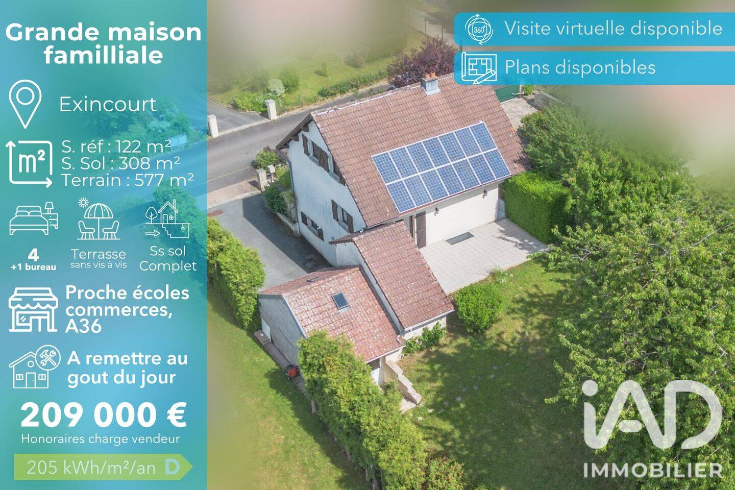 Maison 7 pièces 122 m² · à Exincourt · 122 m² · 209 000 €
