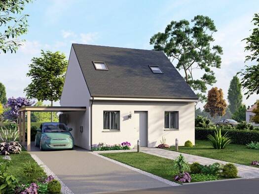 Terrain avec maison neuve à vendre 237 000 € 3 pièces 2 chambres 70,3 m² 632 m² de terrain Bellebrune 62142