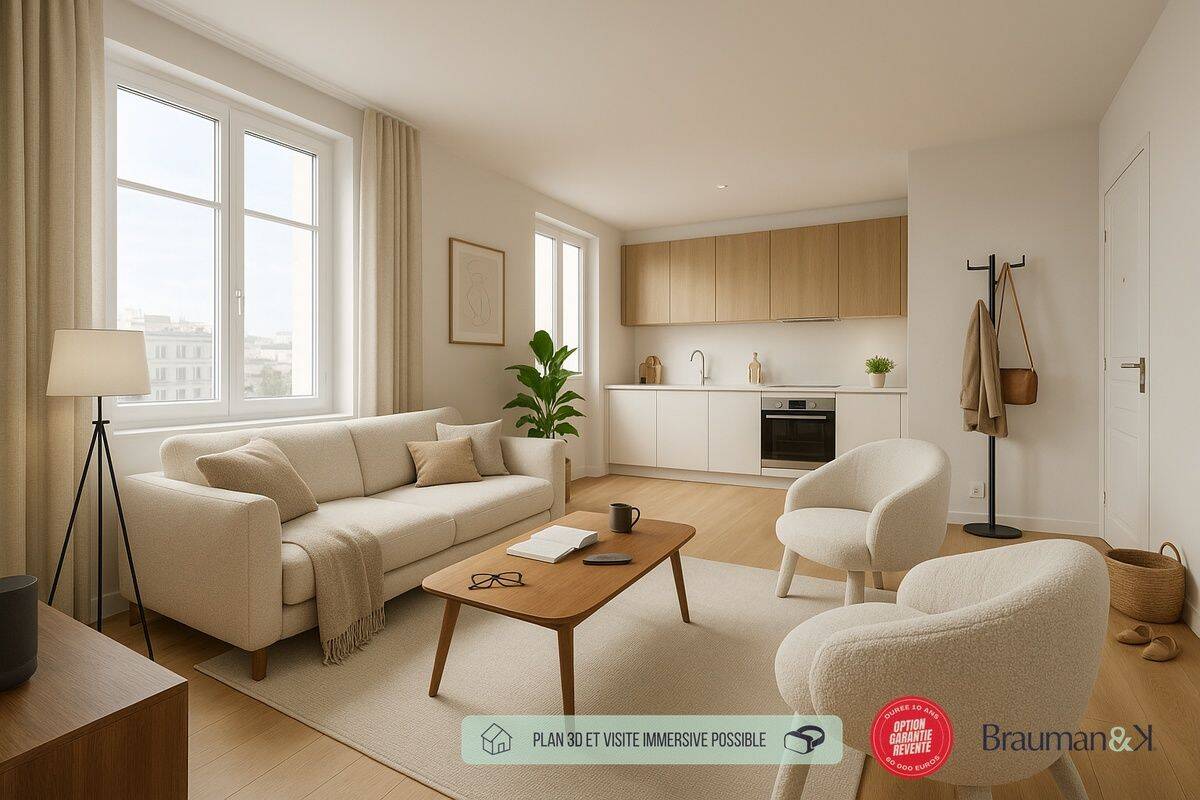 Appartement 2 pièces 43 m² · à Aubervilliers · 43 m² · 229 000 €