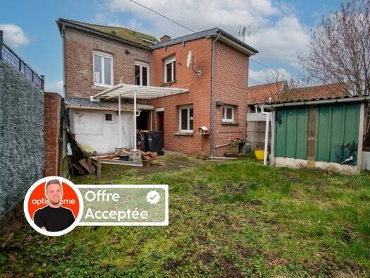 Maison à vendre 66 000 € 5 pièces 3 chambres 85 m² 120 m² de terrain Bousies 59222