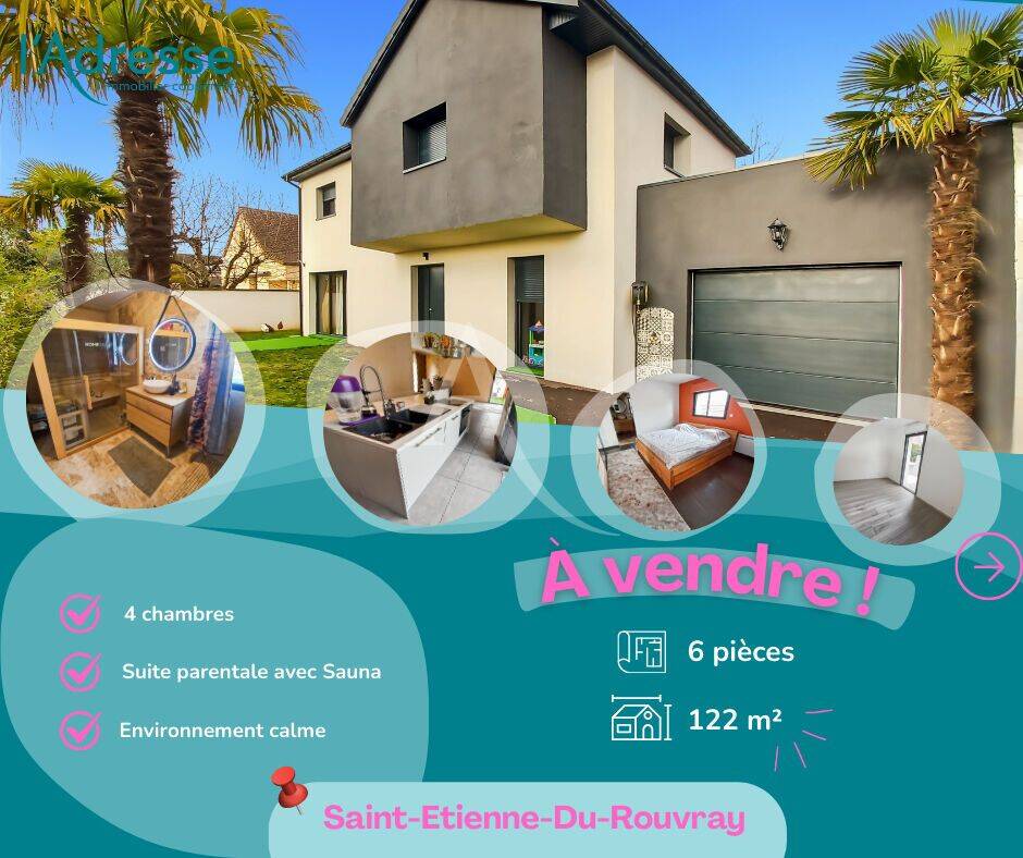 Maison 6 pièces 122 m² · à Saint-Étienne-du-Rouvray · 122 m² · 320 000 €