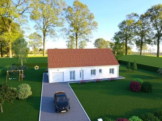 Terrain avec maison neuve à vendre 191 000 € 5 pièces 4 chambres 104 m² 1 010 m² de terrain Brécy 18220