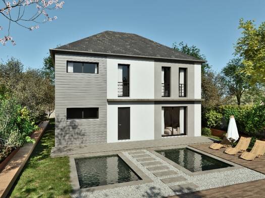 Terrain avec maison neuve à vendre 950 000 € 6 pièces 5 chambres 130 m² 540 m² de terrain Le Parc  Saint-Maur-des-Fossés 94100