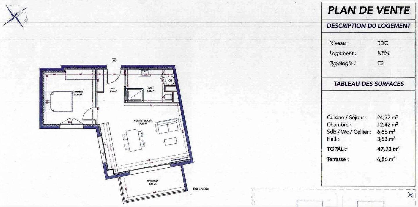 Appartement 2 pièces 47 m² · à Biguglia · 47 m² · 177 000 €