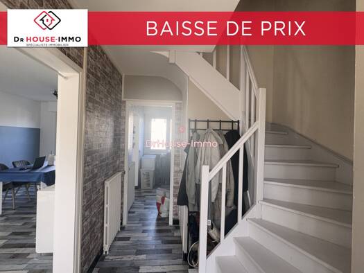 Maison à vendre 131 500 € 4 pièces 3 chambres 76 m² 25 m² de terrain Pasteur Hénin-Beaumont 62110