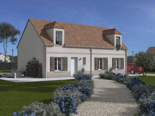 Terrain avec maison neuve à vendre 322 300 € 6 pièces 4 chambres 105 m² 220 m² de terrain Marines 95640