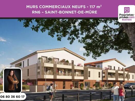 Local commercial à vendre 345 800 € 117 m² de surface de vente Les Hauts de Saint Bonnet Saint-Bonnet-de-Mure 69720