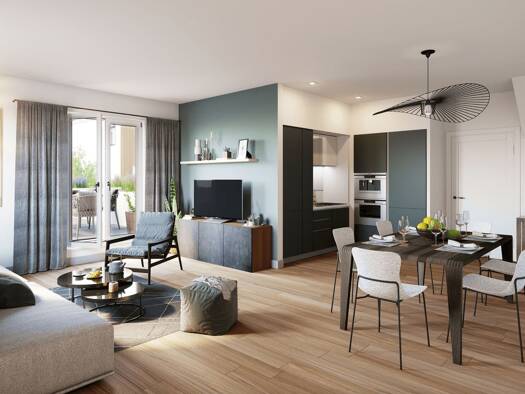 Appartement à vendre - neuf 309 000 € 2 pièces 1 chambre 48 m² Marie-Godillot-Landy Saint-Ouen-sur-Seine 93400