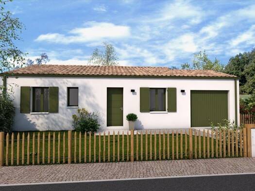 Terrain avec maison neuve à vendre 347 081 € 4 pièces 2 chambres 68,1 m² 306 m² de terrain Bourg Périgny 17180