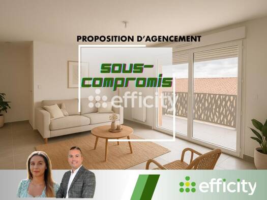 Appartement à vendre 269 900 € 3 pièces 2 chambres 66 m² Étage 3/3 Saint-Laurent-de-Mure 69720