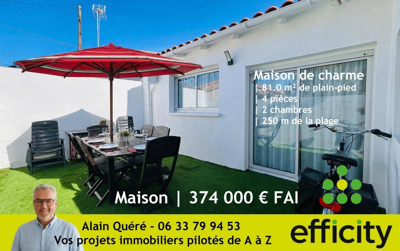 Maison 4 pièces 81 m² · à Châtelaillon-Plage · 81 m² · 374 000 €