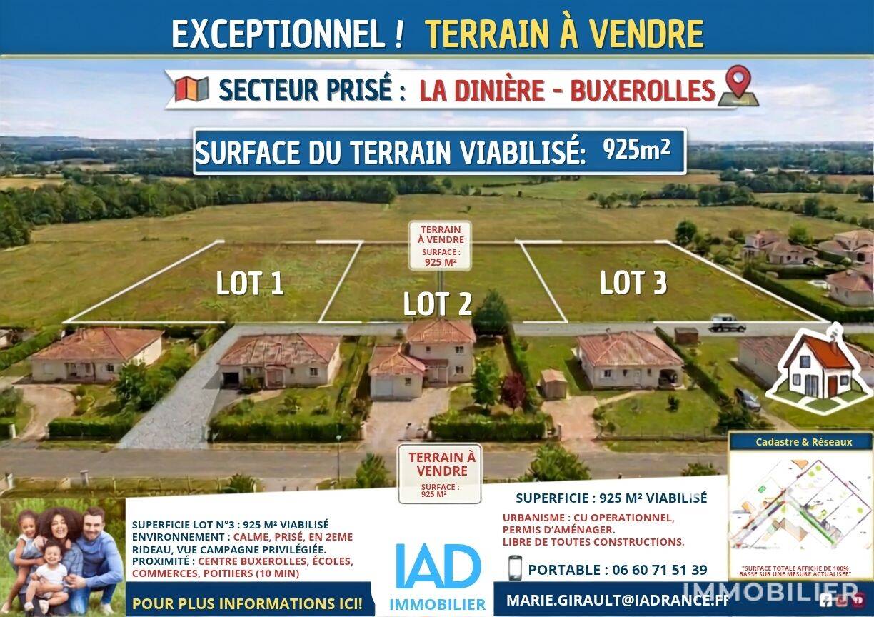 Terrain de 925 m² à Buxerolles - photo 2