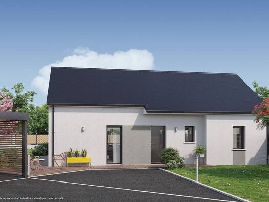 Terrain avec maison neuve à vendre 159 892 € 4 pièces 3 chambres 82 m² 1 630 m² de terrain Rivière 37500