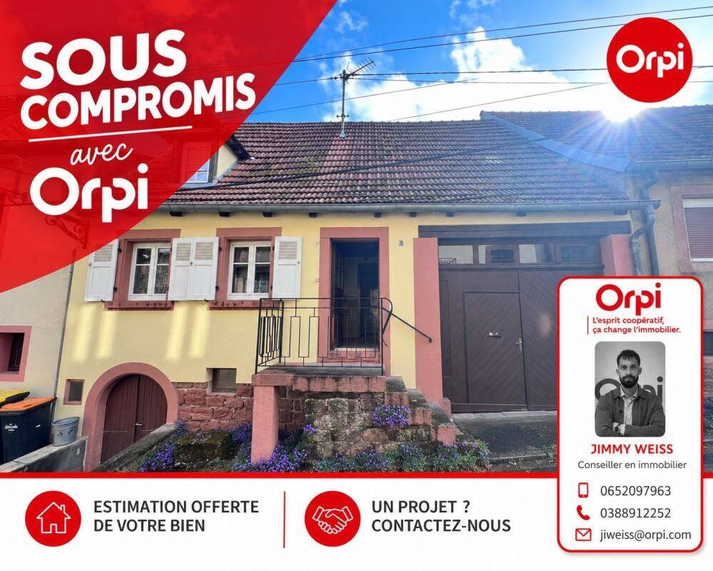 Maison 3 pièces 64 m² · à Neuwiller-lès-Saverne · 64,1 m² · 69 000 €