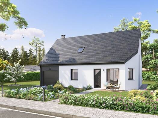 Terrain avec maison neuve à vendre 220 000 € 4 pièces 3 chambres 102,4 m² 700 m² de terrain Long 80510