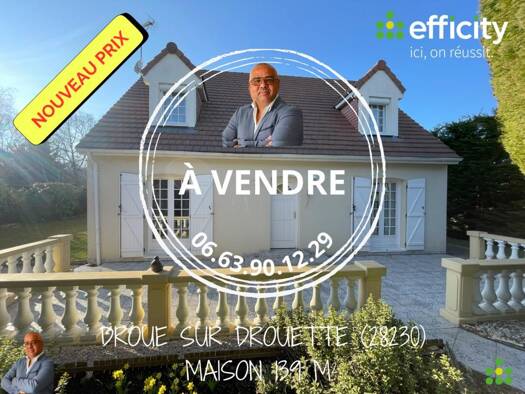 Maison à vendre 363 000 € 6 pièces 4 chambres 139 m² 1 500 m² de terrain Droue-sur-Drouette 28230