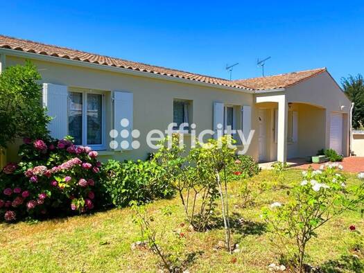 Maison de plain-pied à vendre 284 500 € 5 pièces 4 chambres 93 m² 907 m² de terrain Saint-Laurent-de-la-Prée 17450