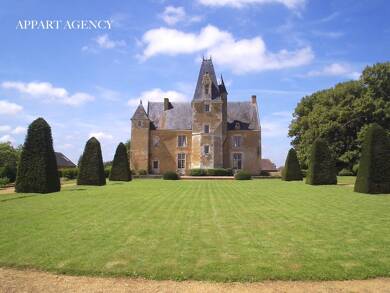Château à vendre 1 575 000 € 12 pièces 7 chambres 505 m² 60 500 m² de terrain Pirmil 72430