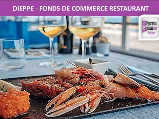 Restaurant à vendre Fonds de commerce 250 000 € 250 m² d'espace de restauration Le Pollet-Port de plaisance Jehan Ango Dieppe 76200