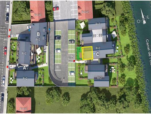 Appartement à vendre - neuf 208 000 € 2 pièces 1 chambre 40 m² dès le 31/12/2027 La Corniche-Frot-Saint Faron-Clémenceau Meaux 77100