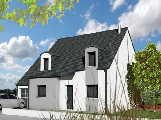 Terrain avec maison neuve à vendre 164 900 € 4 pièces 3 chambres 79,9 m² 370 m² de terrain Fougères 35133