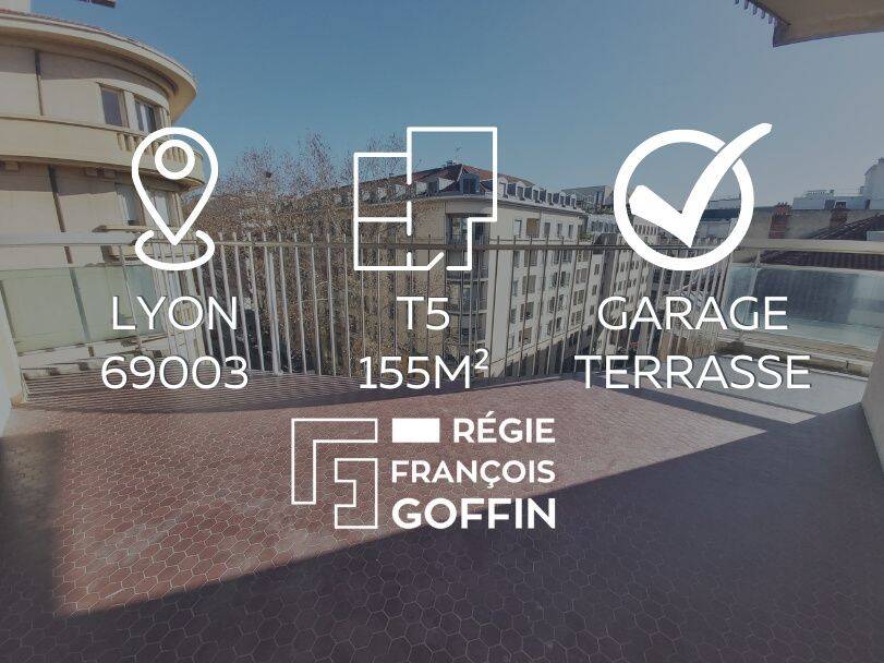 Appartement 5 pièces 154 m² · à Lyon 3ème Arrondissement · 154 m² · 2 822 €/mois