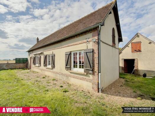 Maison de plain-pied à vendre 147 000 € 3 pièces 2 chambres 56 m² 1 274 m² de terrain Verneuil-sur-Avre 27130