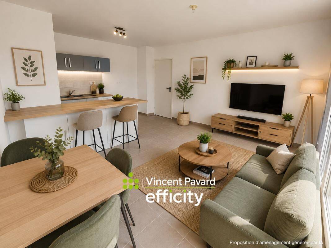 Appartement 3 pièces 52 m² · à Tours · 51,7 m² · 154 990 €